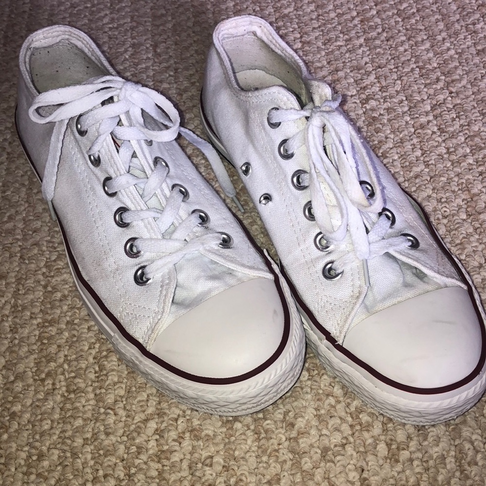 White Converse All Star Sneakers Size 8